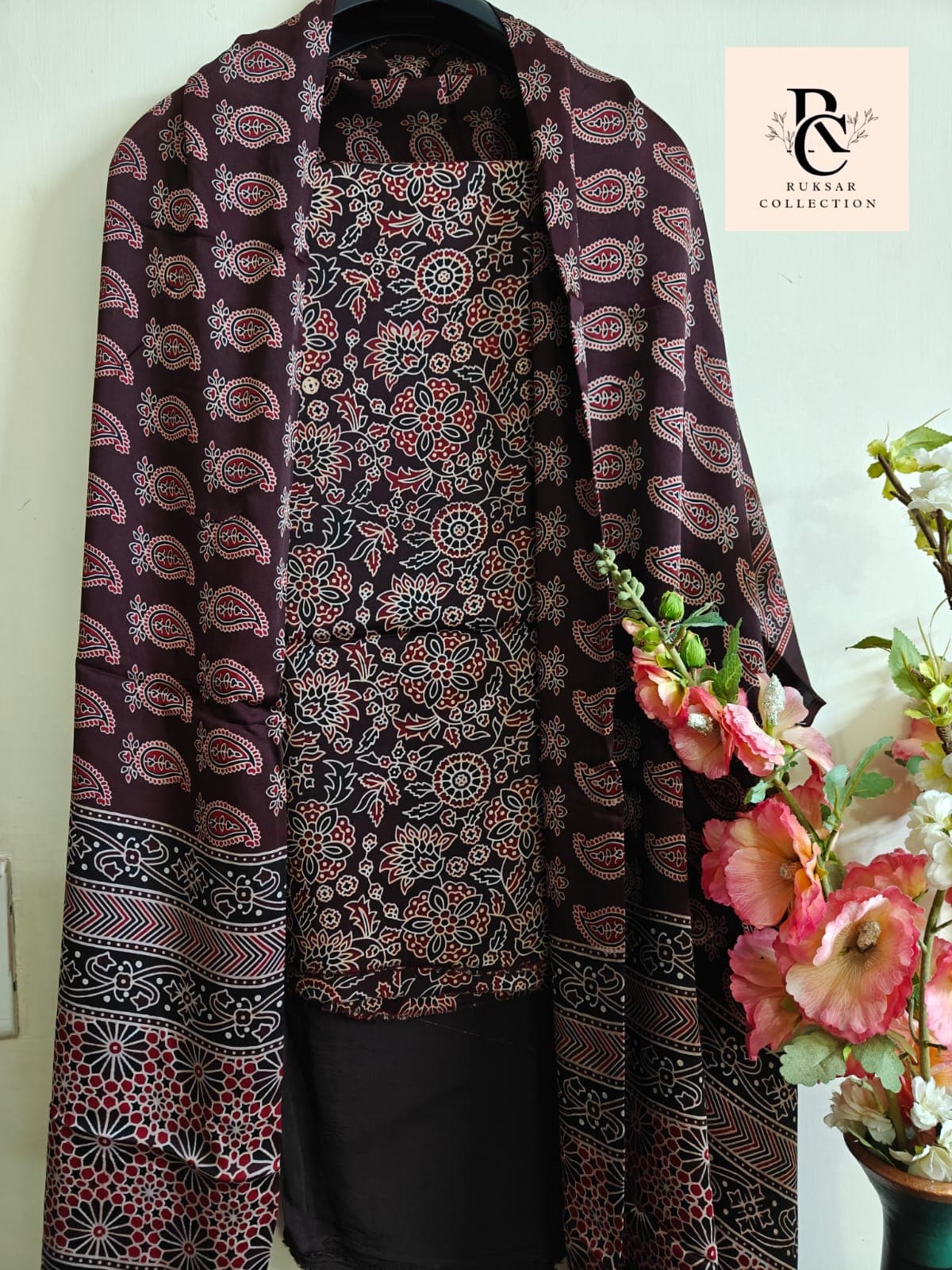 Ajrakh modal silk