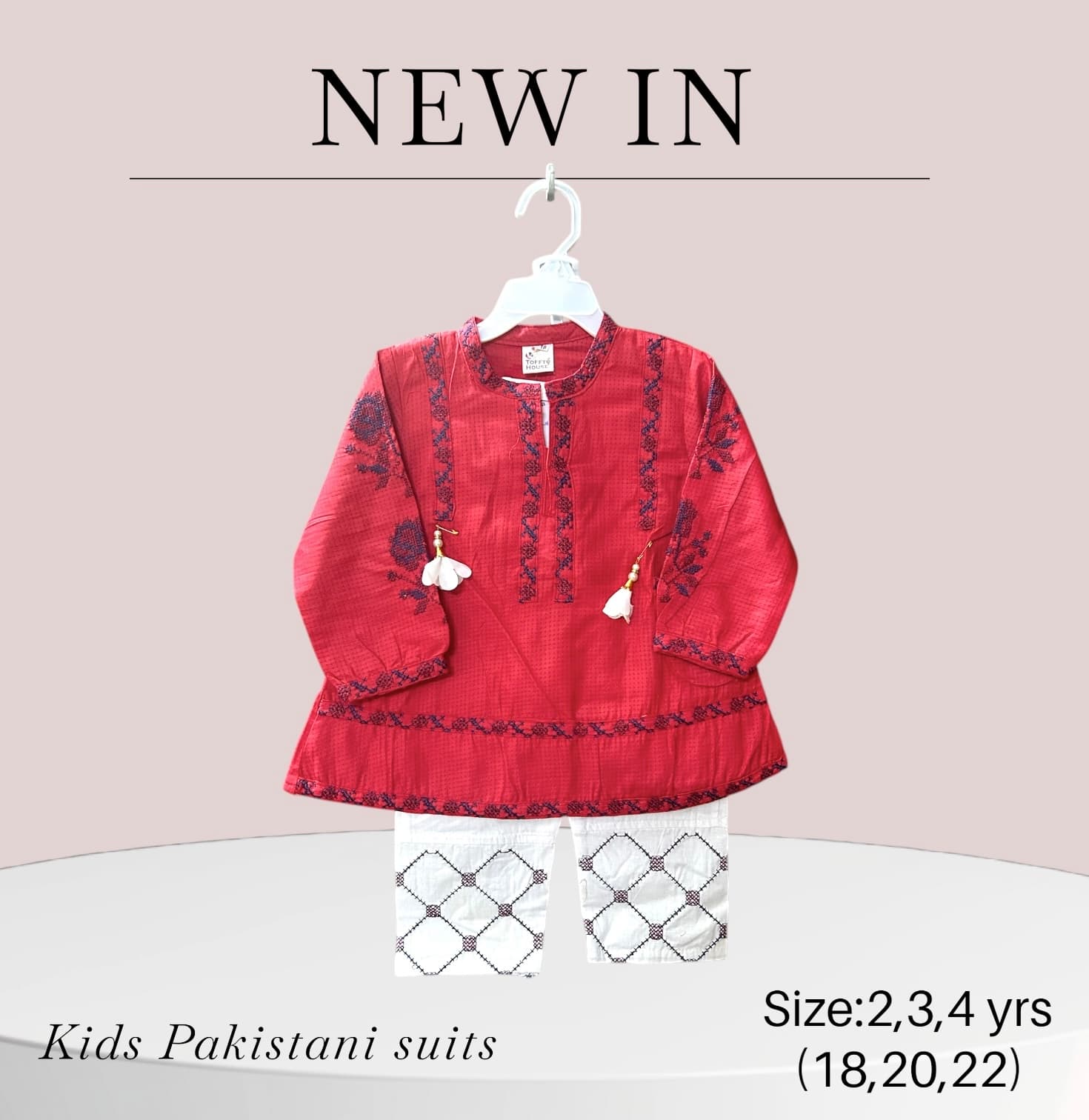 Infant Girls Fancy Sets/Pakistani Suit(0-4 years)