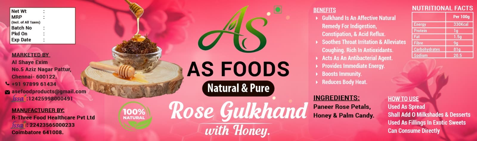Rose Gulkhand & Honey
