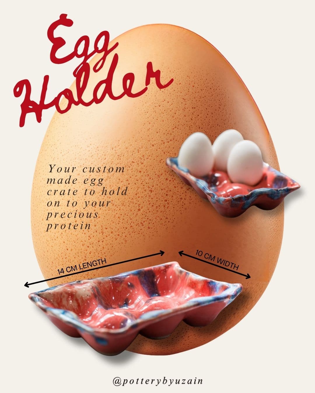 Ceramic egg try